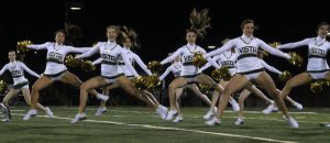 Seven time state champions, MV poms performs during halftime.